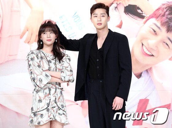 본문 이미지 - 배우 김지원, 박서준(오른쪽). ⓒ News1 권현진 기자