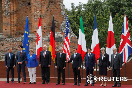 [사진] G7 정상들의 기념 촬영