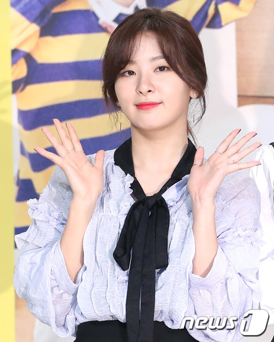 (서울=뉴스1) 권현진 기자 = 레드벨벳 슬기가 1일 오후 서울 영등포 타임스퀘어에서 열린 KBS 신개념 웹 예능 ‘아이돌 드라마 공작단-꽃길만 걷자’(아드공) 제작발표회에 참석해 …