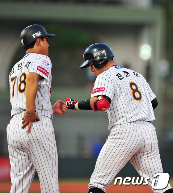 본문 이미지 - 김민재 코치의 롯데 시절 모습. ⓒ News1 이윤기 기자