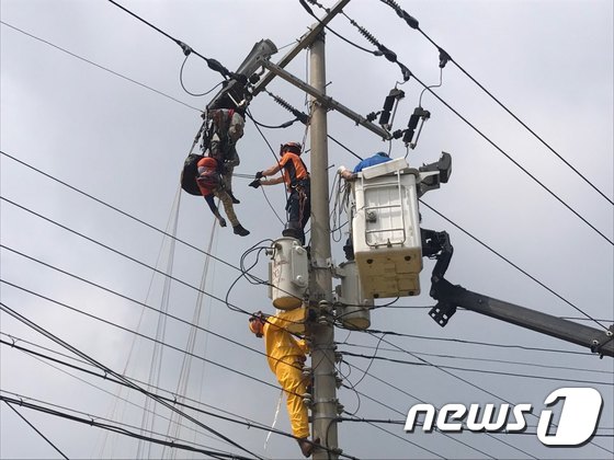 (제주=뉴스1) 이석형 기자 = 25일 오전 10시13분쯤 제주시 한림읍 금악리 금악오름 인근에서 패러글라이딩을 타던 A씨(46)와 B씨(37·여) 등 2명이 추락했다.제주소방안전 …