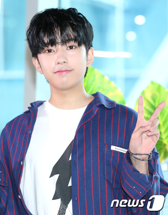 (서울=뉴스1) 권현진 기자 = ‘프로듀스101 시즌2’ 김시현이 28일 오후 서울 상암동 한 카페에서 열린 대만MTV '워아이오우샹(아이돌오브아시아)'(연출 김영익, MC 플레이 …