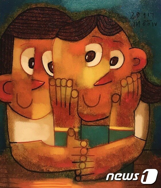 본문 이미지 - Armful_Oil on canvas_45.5x53cm_2017 ⓒ News1