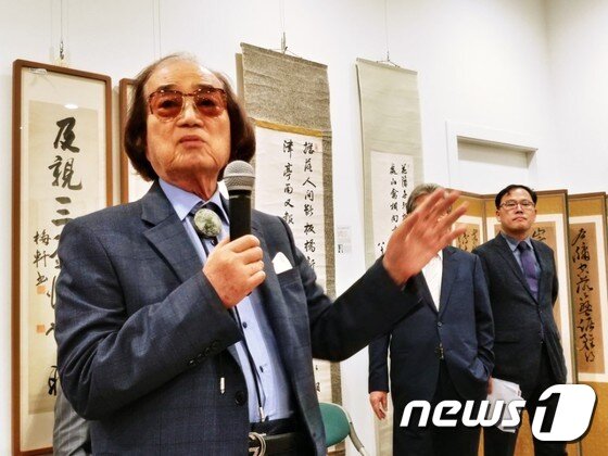 본문 이미지 - 고종의 손자 이우공의 부인인 박찬주 여사의 고종사촌 동생 박보림씨(왼쪽). 2017.8.14/ⓒ News1 김아미 기자