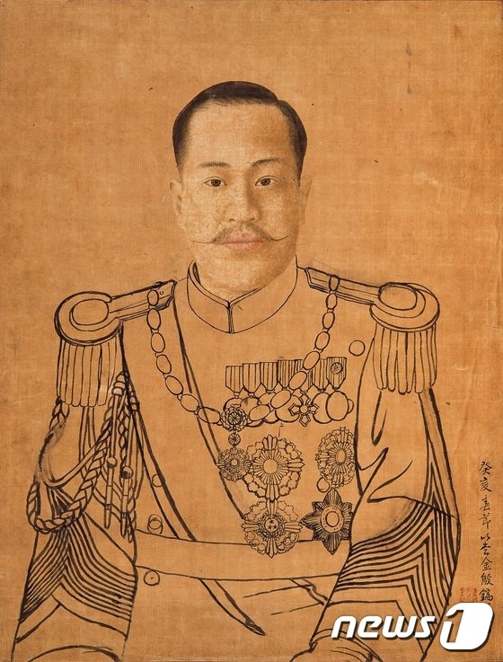 본문 이미지 - 이당 김은호의 순종황제 인물상. ⓒ News1