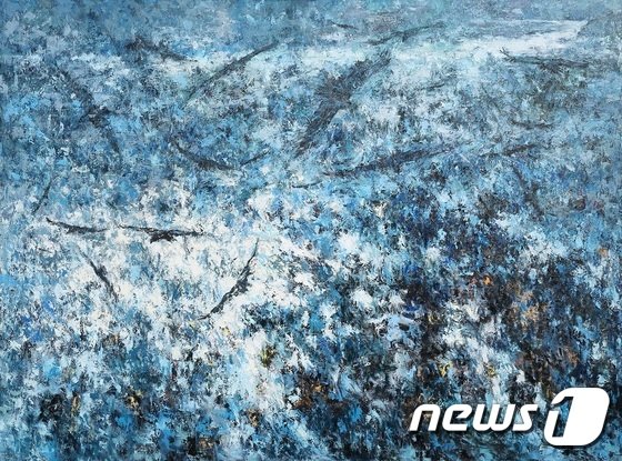본문 이미지 - 한파 A Cold Wave, 2016, 캔버스에 유채 Oil on canvas, 194x259cm (학고재갤러리 제공) ⓒ News1