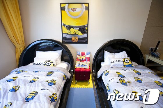 본문 이미지 - 미니언즈 테마룸. 노보텔 앰배서더 서울 강남 제공.ⓒ News1