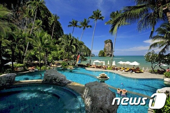 본문 이미지 - 메인 수영장. 센타라 그랜드 호텔 앤 리조트 한국사무소 제공.ⓒ News1