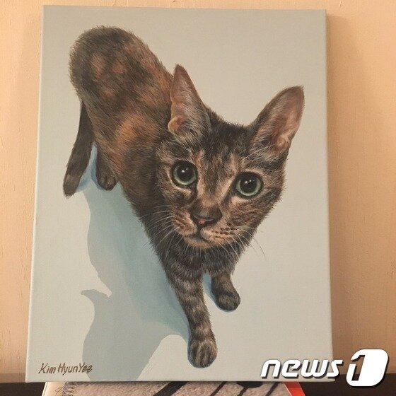 본문 이미지 - 아끼의 모습을 그린 작품.(사진 나비야사랑해 제공)ⓒ News1