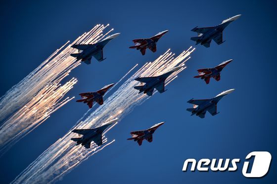 러시아 Su-27 전투기와 MIG 29 전투기. ⓒ AFP=뉴스1