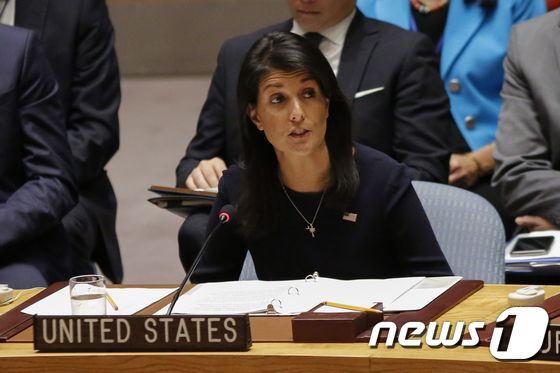 니키 헤일리 유엔 주재 미국 대사. © AFP=뉴스1