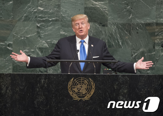 도널드 트럼프 미국 대통령, UN총회 첫 기조연설