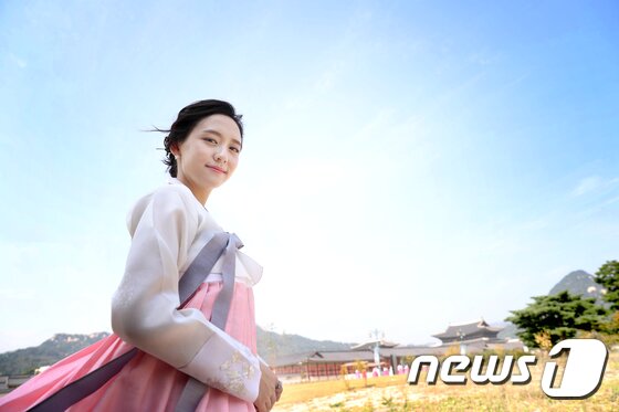 본문 이미지 - 경복궁. 배우 박지현 한복 인터뷰 ⓒ News1 권현진 기자