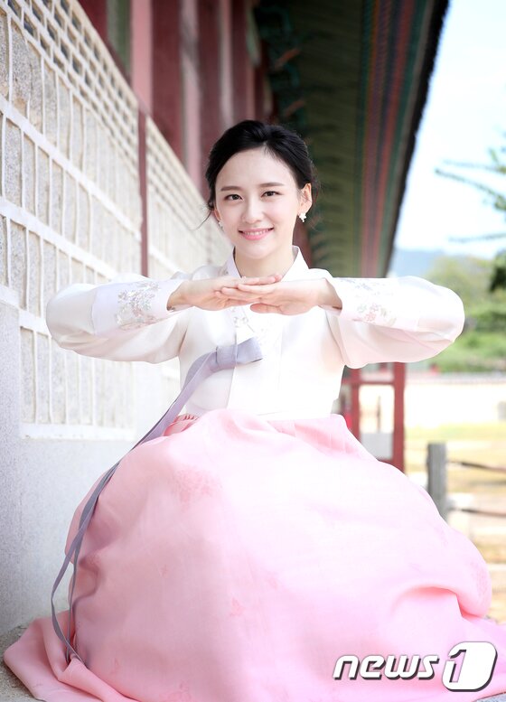 본문 이미지 - 경복궁. 배우 박지현 한복 인터뷰 ⓒ News1 권현진 기자