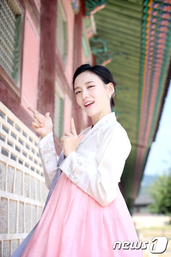 본문 이미지 - 경복궁. 배우 박지현 한복 인터뷰 ⓒ News1 권현진 기자