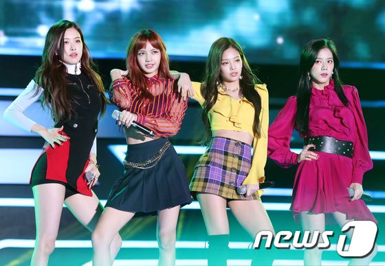 아이돌 그룹 블랙핑크 멤버 로제(왼쪽부터), 리사, 제니, 지수. © News1 DB