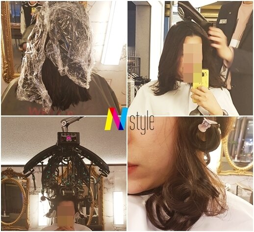 본문 이미지 - 중화, 펌, 드라이 과정 끝에 탄생한 C컬 헤어. 풍성한 헤어컬을 밑에만 주는 방식으로 특별한 날에는 볼륨을 살려 풍성한 느낌을, 평상시엔 빗질 등의 방식으로 자연스러운 웨이브기를 만들 수 있는 '실리성'이 높은 헤어 스타일./뉴스1 DB ⓒ News1