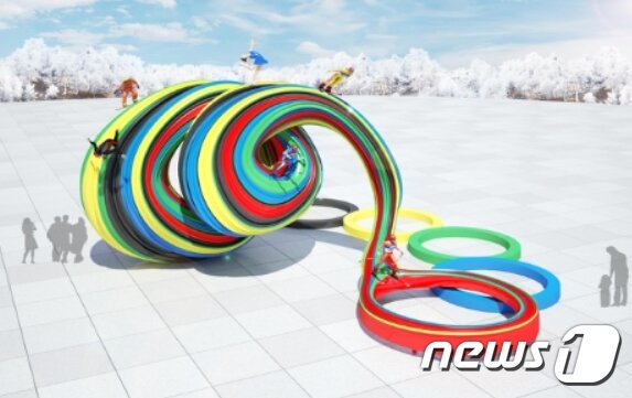 본문 이미지 - 작가 문주/랄프 샌더(Ralf Sander) 공동 작품 ‘Connected One -하나 된 우리’ⓒ News1