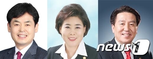 본문 이미지 - 국민의당/자유한국당 고양시장 후보. 길종성, 김필례, 진종설 당협위원장. ⓒ News1
