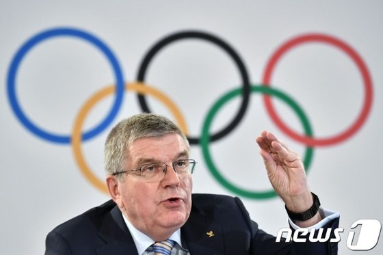 토마스 바흐 국제올림픽위원회(IOC) 위원장. © AFP=뉴스1