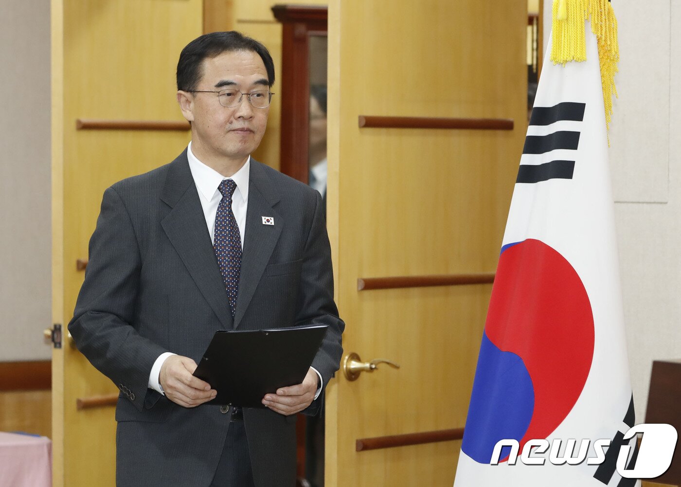 본문 이미지 - 조명균 통일부 장관. 2018.9.15/뉴스1 ⓒ News1 사진공동취재단