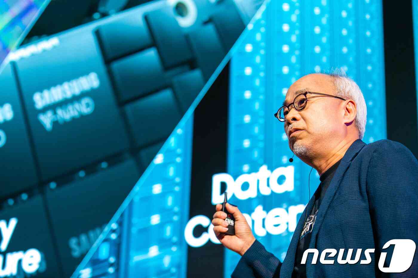 2018년 미국 실리콘밸리에 위치한 삼성전자 미주법인 사옥에서 열린 '삼성 테크 데이(Samsung Tech Day) 2018'에서 당시 미주 지역총괄 최주선 부사장이 개회사를 하고있다.(삼성전자 제공) 2018.10.18/뉴스1