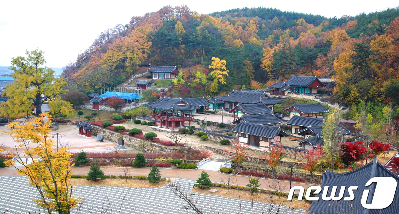 본문 이미지 - 29일 경북 영천시 임고면 포은 정몽주를 기리는 임고서원에 가을이 내려와 단풍이 절정을 이루고 있다.(영천시제공)2018.10.29/뉴 ⓒ News1 정우용 기자