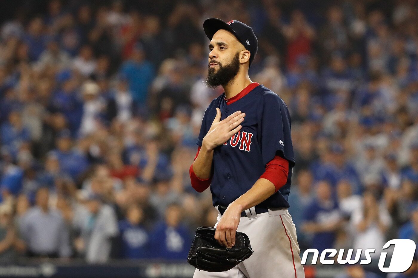 본문 이미지 - 월드시리즈에서 홀로 2승을 올린 보스턴 레드삭스 데이비드 프라이스. ⓒAFP=News1