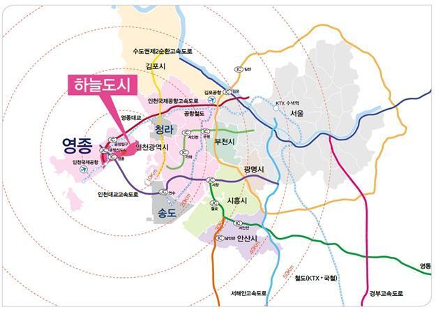 본문 이미지 - 영종하늘도시 위치도. /News1