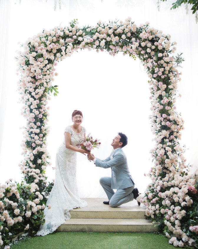 본문 이미지 - ⓒ News1 홍윤화, 김민기 웨딩화보/JDB엔터테인먼트 제공