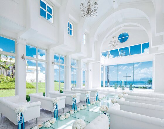 본문 이미지 - 힐튼 괌 리조트의 '아쿠아 스텔라 채플' 내부. (PHR코리아 제공) ⓒ News1