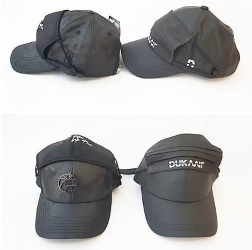 본문 이미지 - 듀카이프의 마스크 모자(오른쪽)와 한세MK의 NBA 모자. (듀카이프 제공) ⓒ News1