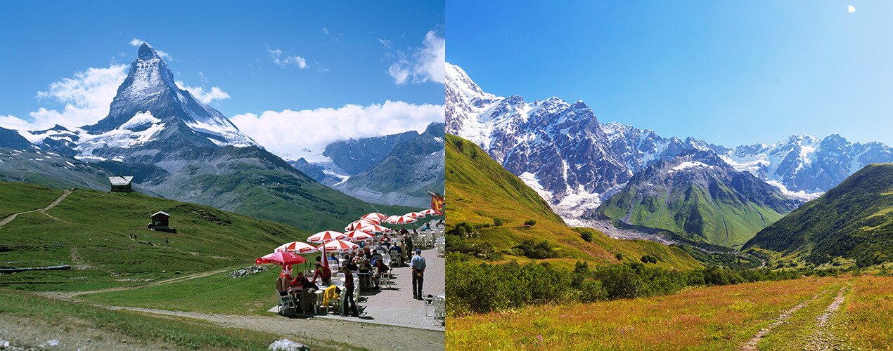 본문 이미지 - 스위스(왼쪽), 조지아
