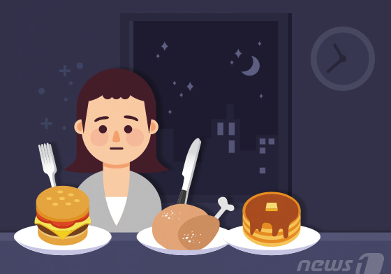 한밤중 또 연 배달앱…의지 약한 게 아니라 '야식증후군'?