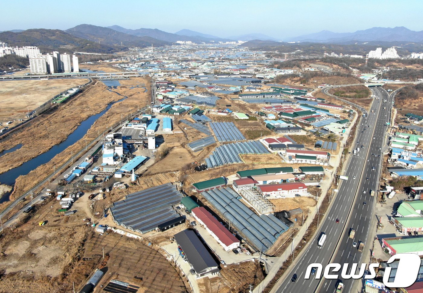 본문 이미지 - 경기도 남양주 왕숙1지구 일대전경. 2018.12.19/뉴스1 ⓒ News1 박세연 기자