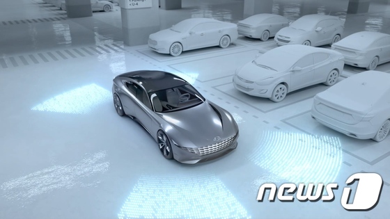 현대·기아차가 지난해 공개한 스마트 자율주차 콘셉트를 담은 3D 그래픽 영상. (뉴스1 DB) /뉴스1