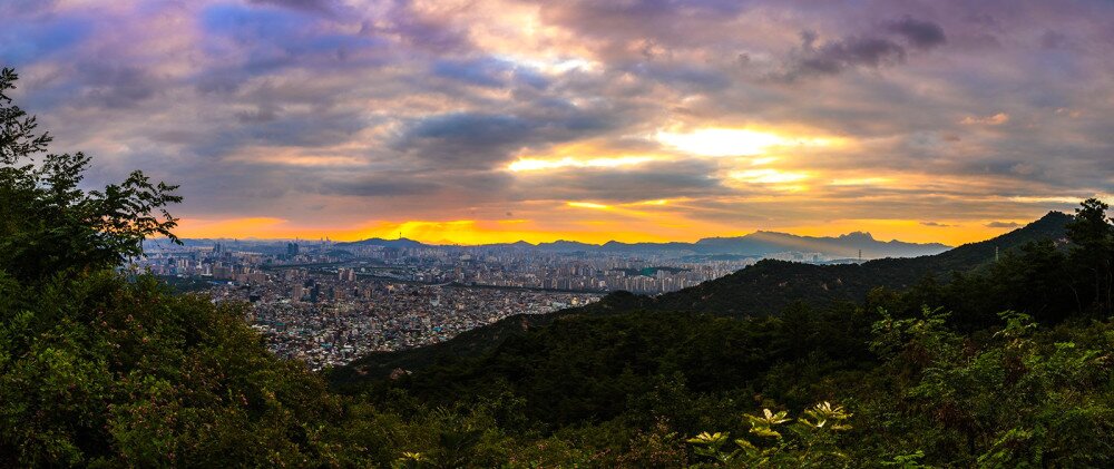 본문 이미지 - 아차산에서 본 낙조