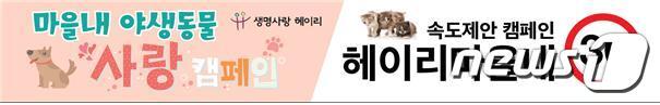 본문 이미지 - 로드킬 주의 현수막.(사진 동물권행동 카라 제공)ⓒ News1