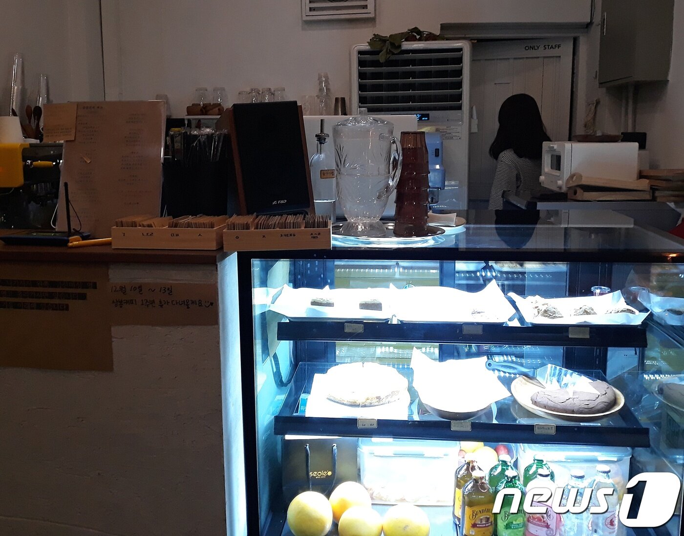 본문 이미지 - 한종희씨가 지난 6일 길고양이가 있는 창고로 가게 된 상황을 설명하고 있다. ⓒ News1 최서윤 기자