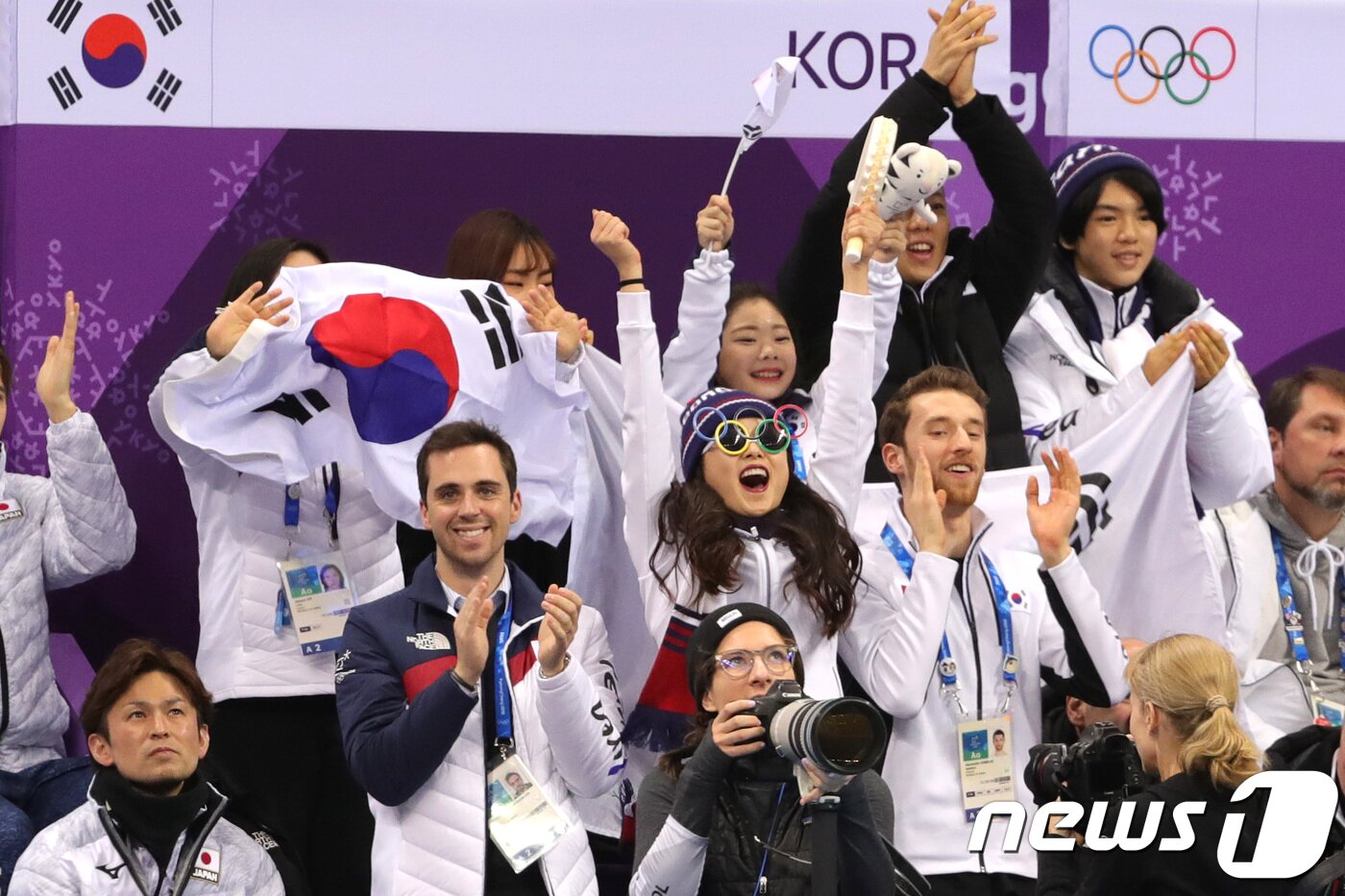 본문 이미지 - 평창 올림픽 당시 팀 이벤트에 출전했던 한국 피겨 2018.2.11/뉴스1 ⓒ News1 임세영 기자