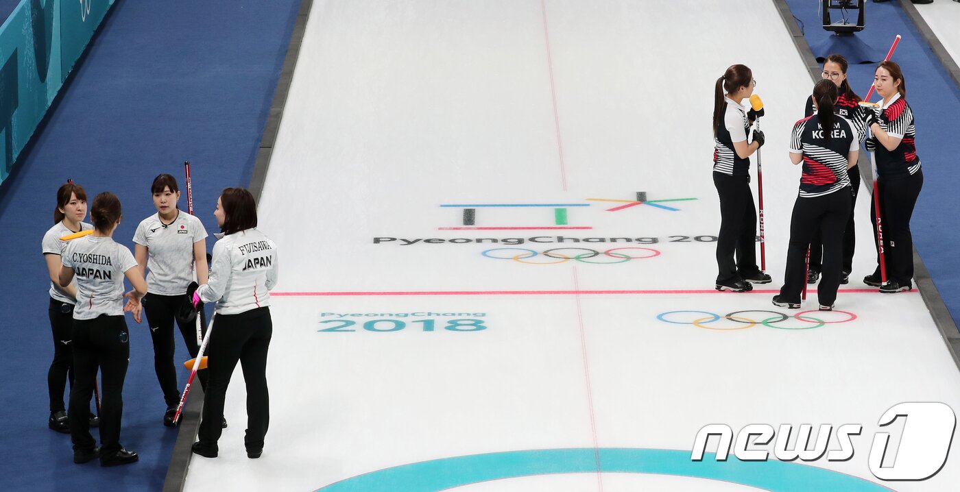 본문 이미지 - 가로로 그어진 진한 빨간선이 호그라인, 세로로 그어진 연한 빨간선이 센터라인이다./뉴스1 DB ⓒ News1 이재명 기자