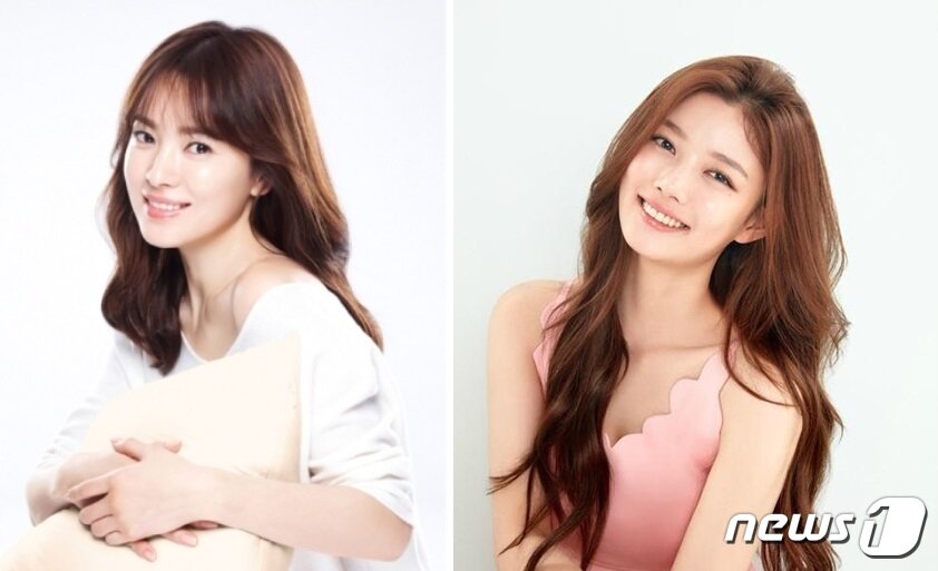 본문 이미지 - 아모레퍼시픽 설화수 전속모델 송혜교(왼쪽) 라네즈 전속모델 김유정ⓒ News1
