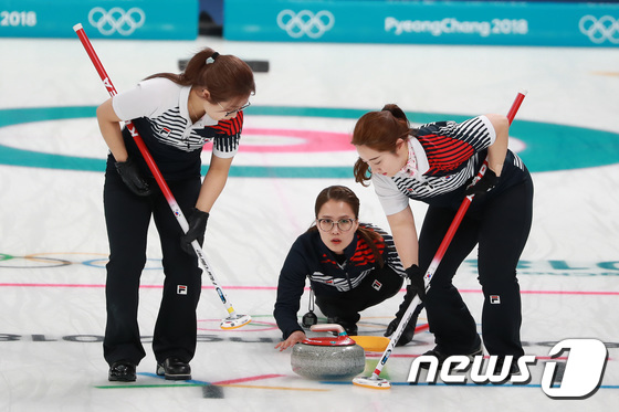 여자 컬링 대표팀./뉴스1 DB © News1 임세영 기자