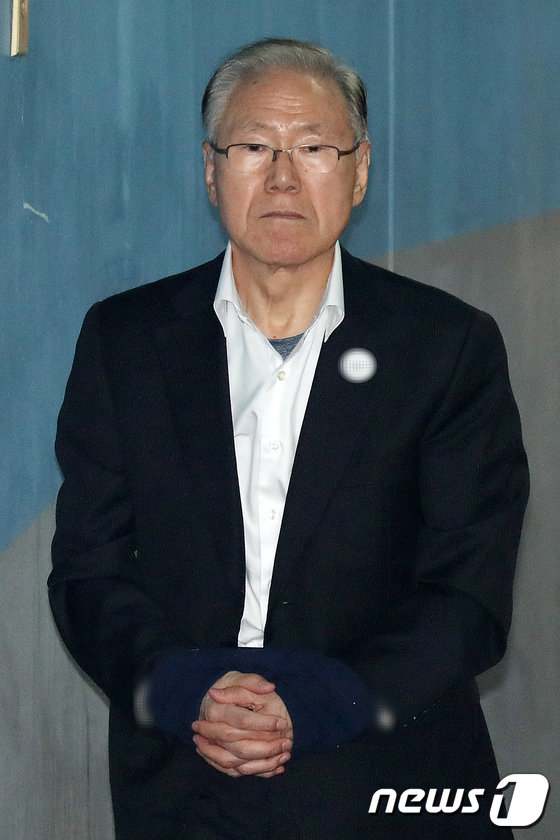 공판 출석하는 김백준 전 청와대 총무기획관
