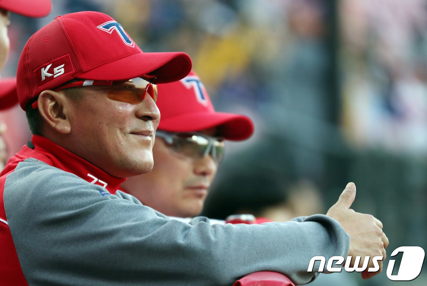 본문 이미지 - KIA 타이거즈에서 한국시리즈 우승까지 일궜던 김기태 한화 2군 타격 총괄 코치. ⓒ 뉴스1 남성진 기자