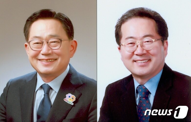본문 이미지 - 더불어민주당 순천시장 경선 후보. 왼쪽부터 조충훈, 허석ⓒ News1