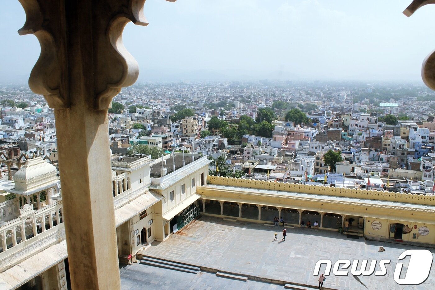 본문 이미지 - 시티 팰리스 전망대에서 바라본 우다이푸르 도시 풍경ⓒ News1