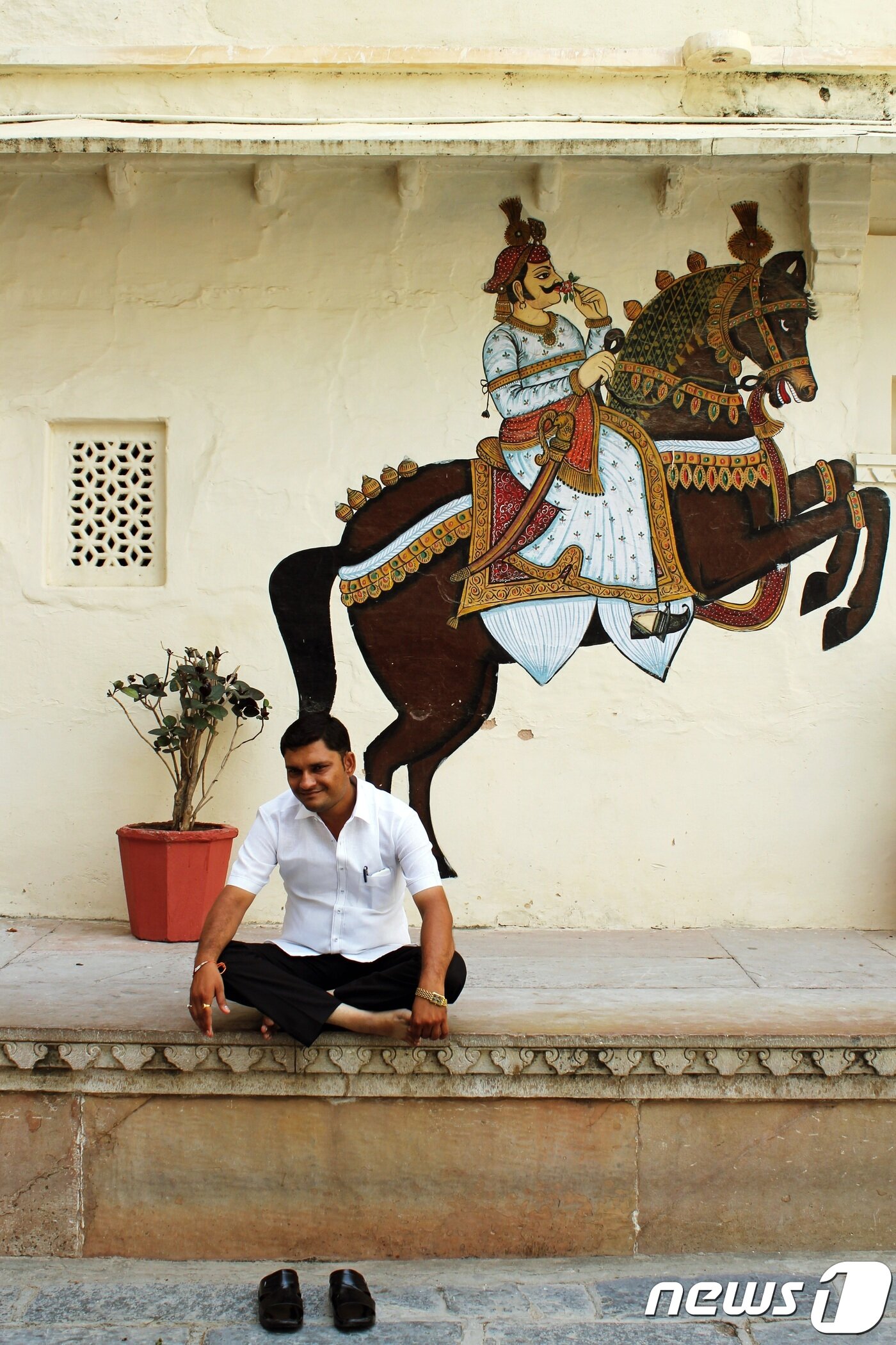 본문 이미지 - 시티 팰리스 곳곳에서 볼 수 있는 세밀화ⓒ News1 윤슬빈