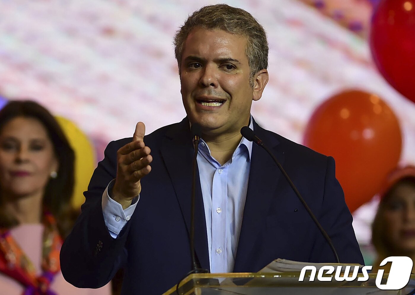 본문 이미지 - 이반 두케 마르케스 콜롬비아 대통령 . ⓒ AFP=뉴스1 ⓒ News1 우동명 기자