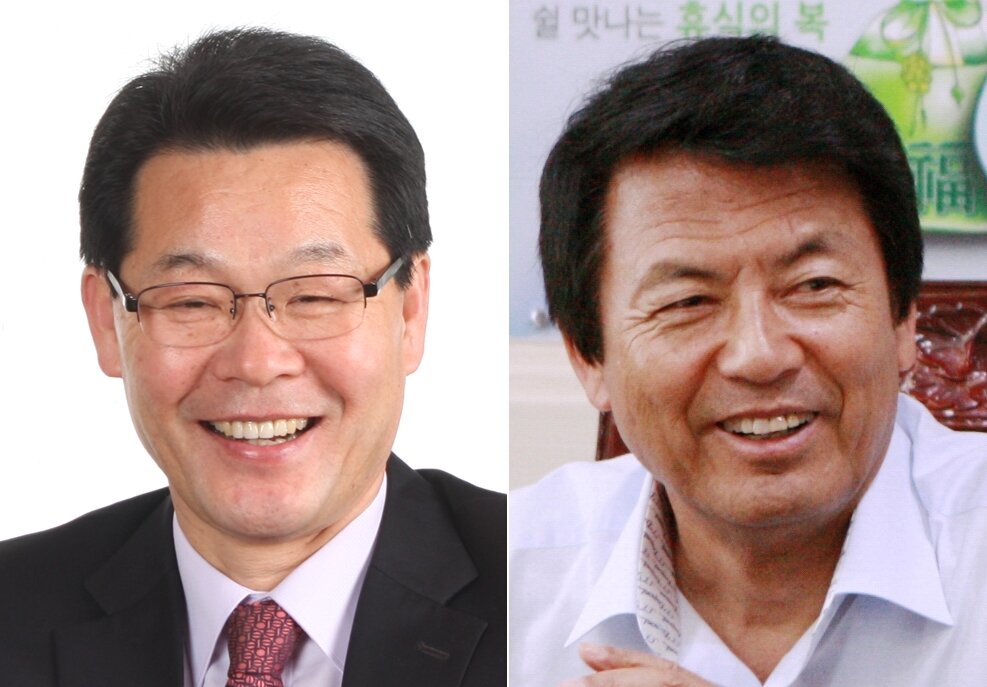 본문 이미지 - 부안군수 후보 민주당 권익현(왼쪽) 무소속 김종규 후보. ⓒ News1